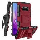 For Samsung Galaxy S10e/S10 Lite Case Clip Shock Absorption Heavy Duty PC-Red
