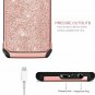 For Galaxy J8 2018 Case 2 in 1 Slim Bing Hybrid Hard PC Soft Rubber Rose Gold