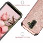 For Galaxy J8 2018 Case 2 in 1 Slim Bing Hybrid Hard PC Soft Rubber Rose Gold