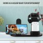 Wireless Charging Stand  Aluminum 4 Watch Charging Stand for AirPods Black