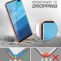 For Samsung Galaxy S10 Plus Case Wallet Detachable Leather Wrist Strap Rose Gold