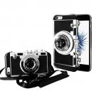 for iPhone 7/8 Plus Camera case 3D Cute Design Silicone with Long Strap Rope