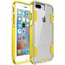 for iPhone 7/8 Plus Case Heavy Duty Crystal Solid Clear Durable Sports Yellow