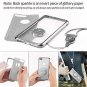 For iPhone 7/8 Plus Case Glitter Cute Diamond Rhinestone Bumper Kickstand Silver