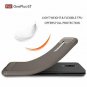 For OnePlus 6T Case TPU Shock Absorption Technology Raised Bezels Gray