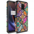 For OnePlus 6T Case Slim Hybrid Dual Layer Shockproof Hard Colorful Mandala