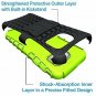 For Samsung Galaxy S6 Case Heavy Duty Dual Layer Shockproof Silicone Green