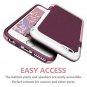 For iPhone 6/6s plus case Hybrid Impact 3 Color Shockproof Rugged Hard Wine Red