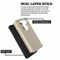 For LG V30 Case Bling Studded Rhinestone Crystal Hybrid Armor Cover Gold/Black
