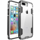 for iPhone 7/8 Plus Case Heavy Duty Crystal Solid Durable Shatterproof Black