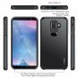 For Galaxy J8 Case Heavy Duty Dual Layer Hybrid Shock Proof Protective Black