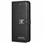 for iPhone 7/8 Case Genuine Leather Wallet Protective Stand Flip Premium Black