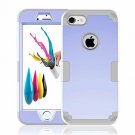For Apple iPhone 7/8 case Ultra Durable Clear Cushion anti scratch Purple-Grey