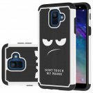 For Samsung Galaxy A6 Case Shock Absorption Dual Layer Heavy Duty Black