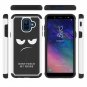 For Samsung Galaxy A6 Case Shock Absorption Dual Layer Heavy Duty Black