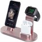 Wireless Charging Stand  Aluminum 4 Watch Charging Stand for AirPods Rose Gold