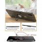 For iPhone XR Case Built-in 360 Rotatable Ring Kickstand Transparent TPU Sliver