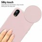 For iPhone XR Case Silicone AntiSlip Liquid Gel Rubber Slim Microfiber Pink Sand