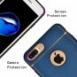 for iPhone 7/8 plus Leather Case Ultra-thin Slim Fit Protective Back Cover Blue