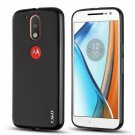 For Moto C4/G4 Plus Case Drop Protection Slim Cushion NOT for Moto G4 Play Black