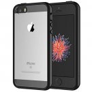 iPhone 5/5S/SE Case Shock-Absorption Bumper Cover Anti-Scratch Clear Back Black
