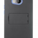 HTC One M8 Stand Case GreatShield Legacy Ultra Slim Fit Hybrid Snap Black  Blue