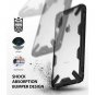 For iPhone Xs Max Case Rugged TPU Bumper Anti Rainbow Effect Clear Dot Black
