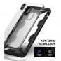For iPhone Xs Max Case Rugged TPU Bumper Anti Rainbow Effect Clear Dot Black