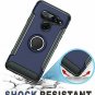 For LG V40 Thinq Case 2018 360 Degree Rotating Ring Holder with Kickstand Blue