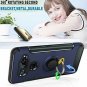 For LG V40 Thinq Case 2018 360 Degree Rotating Ring Holder with Kickstand Blue