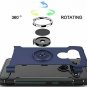 For LG V40 Thinq Case 2018 360 Degree Rotating Ring Holder with Kickstand Blue