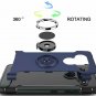 For LG V40 Thinq Case 2018 360 Degree Rotating Ring Holder with Kickstand Blue