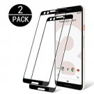 For Google Pixel 3 Screen Protector Tempered Glass Eco PestuGo 2-Pack Black