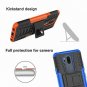 For LG G7 ThinQ Case Dual Layer Shockproof Wallet Slim Protective Cover Red