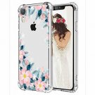 For iPhone XR Case Anti-Scratch Shock Absorbing Reinforced Bumper Flowers