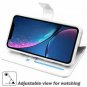 For iPhone XR Case Wallet Wireless Charger Detachable Vegan Leather White