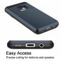 for Samsung Galaxy S9 Case Wallet Card Slot Holder Hidden Pocket Dual Layer Navy