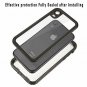 For iPhone XR Case Full-Body Protective Waterproof Shockproof Clear Black