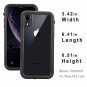 For iPhone XR Case Full-Body Protective Waterproof Shockproof Clear Black