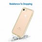 For iPhone 7/8 Plus Case Shock Absorption Bumper Anti Scratch Clear Back Gold