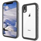 For iPhone XR Case Full-Body Waterproof Snowproof Cover Screen Protector White