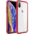 for iPhone Xs/X Case Anti Scratch Shock Absorption Cover Soft flexible TPU Red