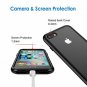 For iPhone 7/8 Plus Case Shock Absorption Bumper Anti Scratch Clear Back Black