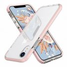For iPhone XR Case Clear Thin Slim Anti-Slippery Shockproof Bumper Pink