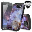For Samsung Galaxy J7 Sky Pro Case Tempered Glass Screen Protector Stardust