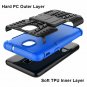 Samsung Galaxy J7 2018 Case Kickstand Shock Absorbing Hybrid Double Layer Blue