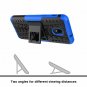 Samsung Galaxy J7 2018 Case Kickstand Shock Absorbing Hybrid Double Layer Blue