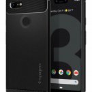 For Google Pixel 3 XL Case Resilient Shock Absorption Carbon Fiber Design Black