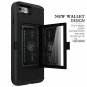 for iPhone 7/8 Plus Case  Wallet WeLove Hidden Back Mirror  Card Holder Black