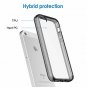 iPhone 5/5S/SE Case Shock-Absorption Bumper Cover Anti-Scratch Clear Back Grey